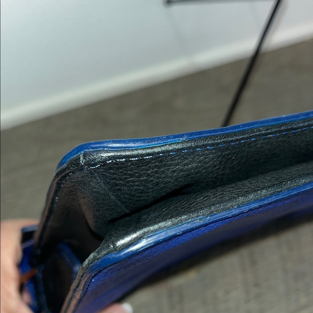 Botkier Valentina Crossbody Handbag/Blue & Black, Leather - Picture 11 of 14